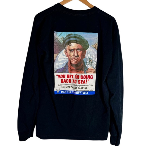 Bayside USA Other - Vintage Bayside Men's‎ Masters Mates & Pilots WWII Merchant Marines Shirt Large